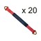 Tie 4 Safe 2 x 21 Axle Straps w/ Sleeve and D Rings, WLL- 3,333 lb, PK20 RT41A-21M18-R-C-20 - alternate 1
